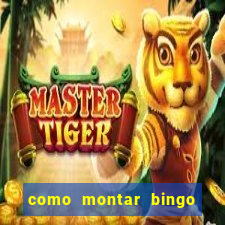 como montar bingo brinquedos toia